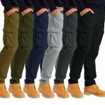 Alamo Men's Straight-fit Cargo Combat Trousers 6 pocket Workwear full Pants