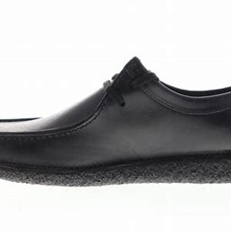 Clarks Natalie 26133272 Mens Black Leather Oxfords & Lace Ups Casual Shoes