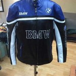 customized BMW BLUE Motorbike Jacket Racing Motorbike Leather Jacket - All Size