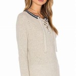 MAISON SCOTCH Lace Up Pullover Nomadic Dreamers Sweater