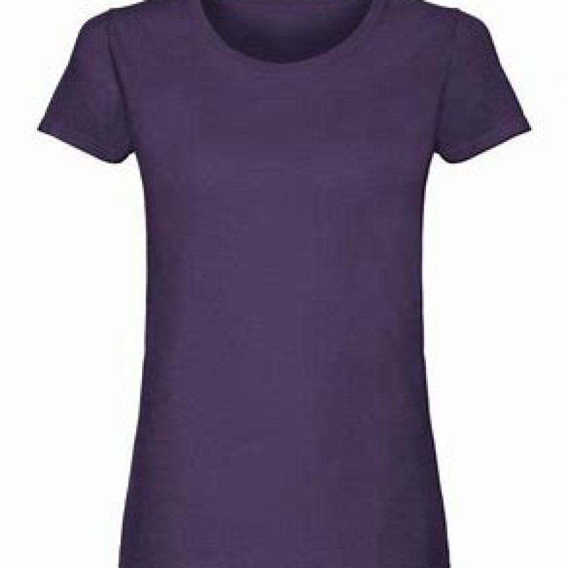 Ladies Plain T-Shirts Cotton Women Crew Neck Coloured Fitted Tee Shirt Printable