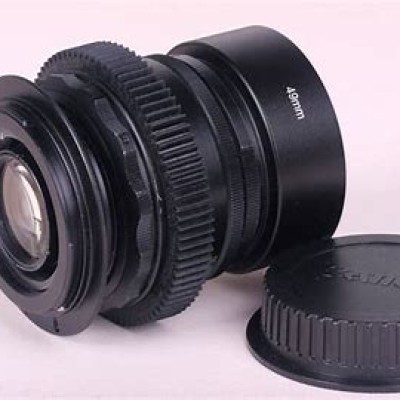 Helios 44-2 58mm ANAMORPHIC Amber Rehouse Cine lens Sony E mount BTF LENS