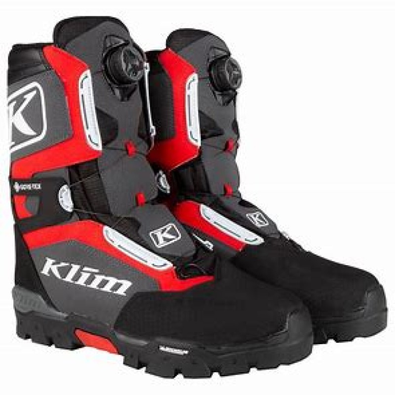 KLIM Klutch GTX BOA Men's Snowmobile Boots -Size 11- Asphalt/Orange