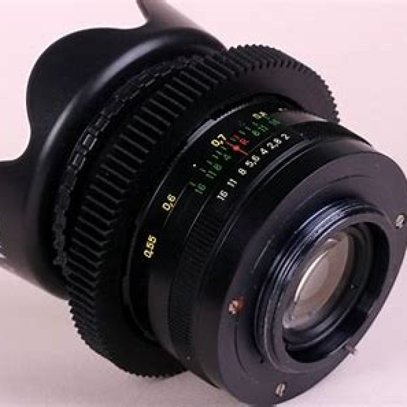 Helios 44-2 58mm ANAMORPHIC Amber Rehouse Cine lens Sony E mount BTF LENS