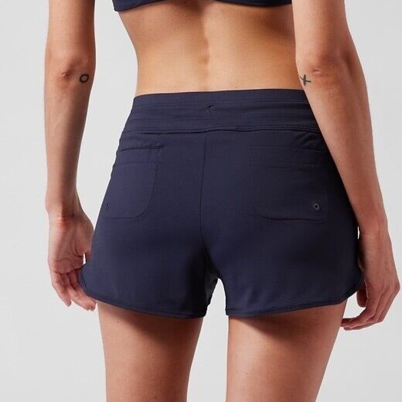 Athleta Kata Surge Short Swim Bottom 384029 Medium Blue Hbv9