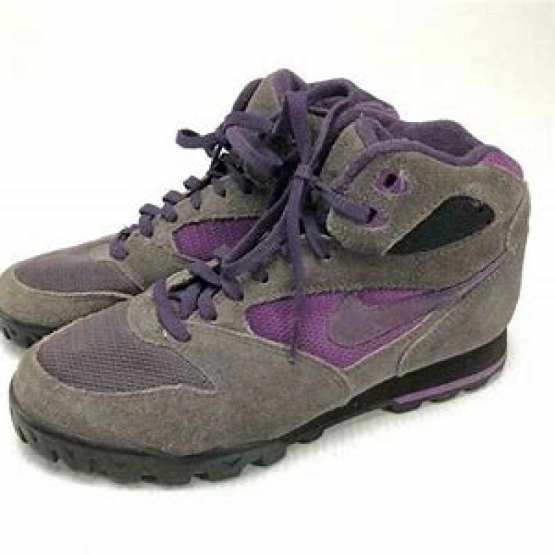 VTG 90s Nike Caldera Suede Hiking Boots Womens Size 8 930709-IB Rare Purple Gray